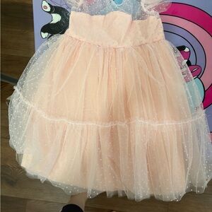 Pink Polka Dot Tulle Dress